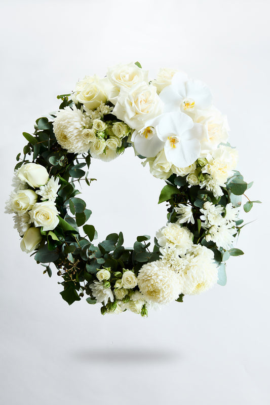 Ivory Halo Wreath
